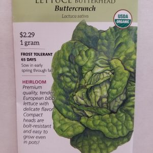 SEED LETTUCE BUTTERCRUNCH organic