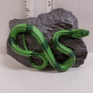 Snake on Rock Green & Dark Green