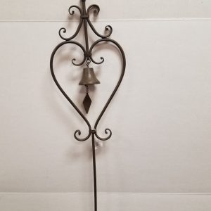 Stake Heart Shape 49" Brown Iron